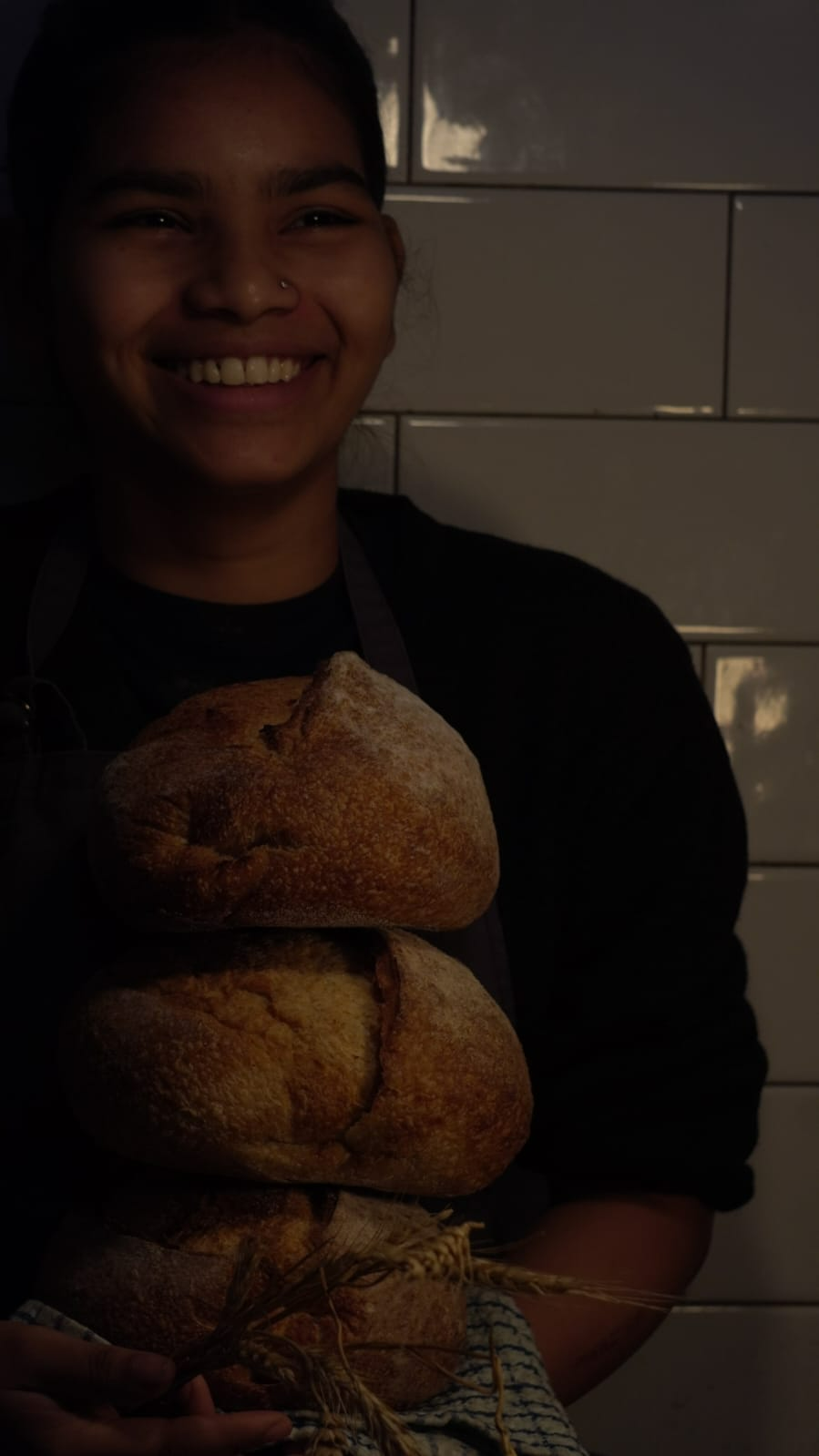 The founder of Noble Crust in her Mumbai kitchen